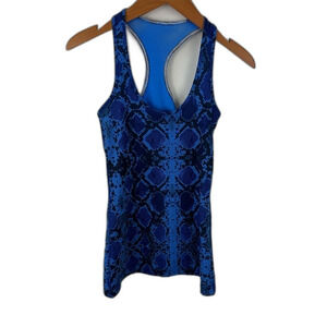 Lululemon Mini Ziggy Snake Blue Cool Racerback